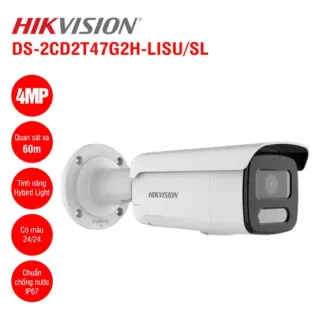 Camera IP 4MP Hikvision DS-2CD2T47G2H-LISU/SL
