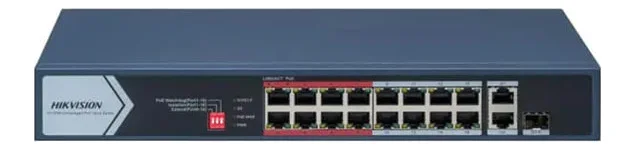 Switch mạng thông minh 16 cổng PoE HIKVISION DS-3E1318P-EI/M