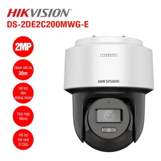 Camera IP Mini PT Smart Hybird Light 2MP HIKVISION DS-2DE2C200MWG-E