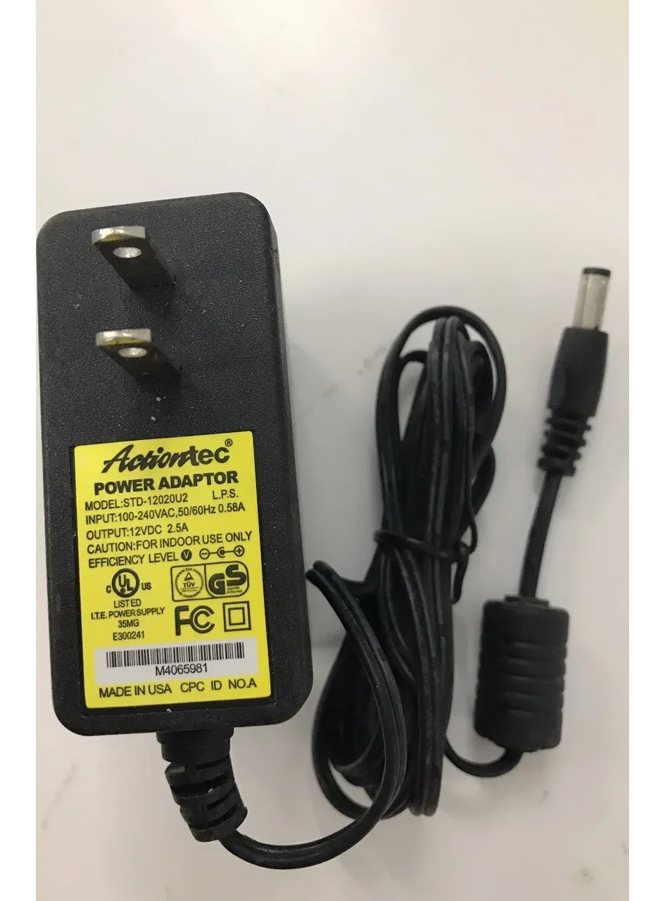 Nguồn camera 12V-2.5A ACTIONTEC (Tem vàng)