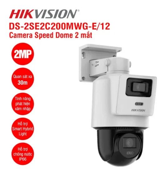 Camera IP Speed dome 2MP Hikvision DS-2SE2C200MWG-E/12