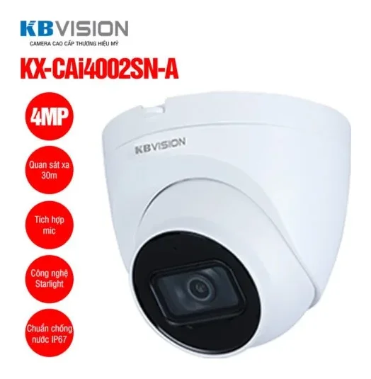 Camera IP Dome 4MP KBVISION KX-CAi4002SN-A