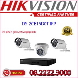 Lắp đặt trọn bộ 3 camera quan sát HIKVISION CCTV-2CE16D0T-IRP