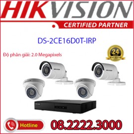 Lắp đặt trọn bộ 4 camera quan sát HIKVISION CCTV-2CE16D0T-IRP