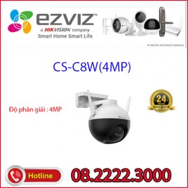 CAMERA WIFI XOAY THÔNG MINH H.265 4MP EZVIZ CS-C8W-A0-1F4WKFL CÓ MÀU BAN ĐÊM